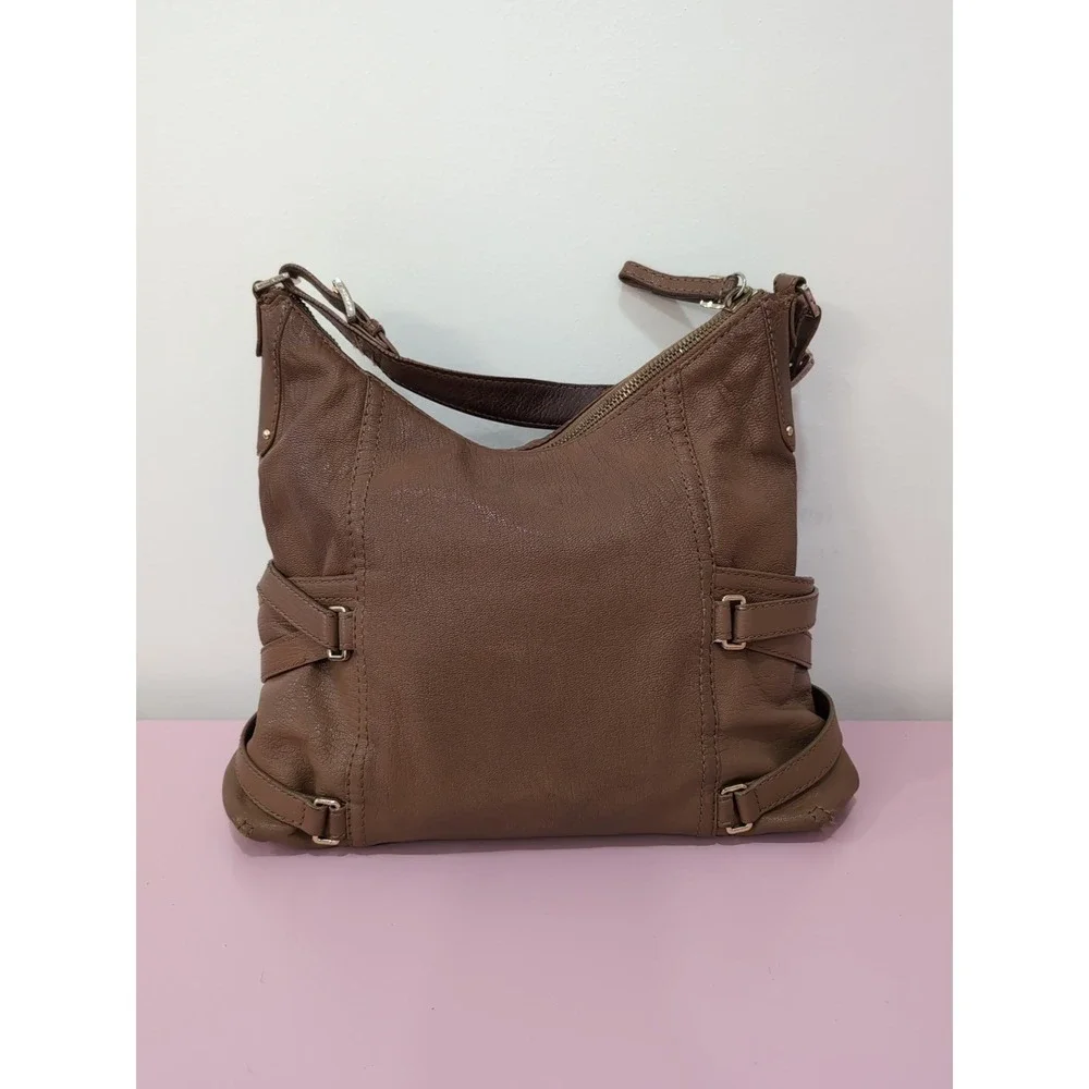 Michael Kors Tan/Carmel Leather Hobo Shoulder Bag